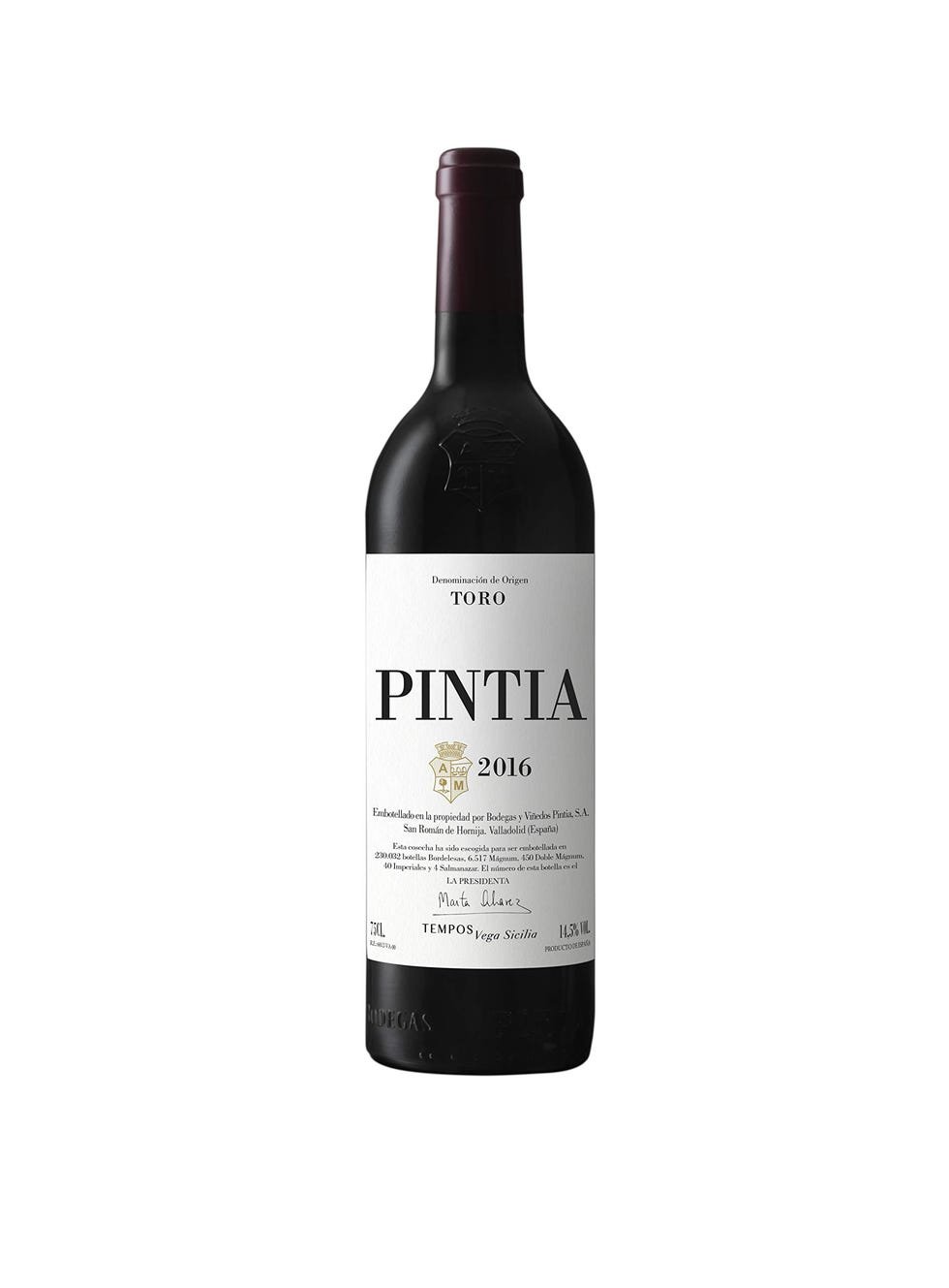 Pintia Pintia Vino Rojo Intenso, Cosecha